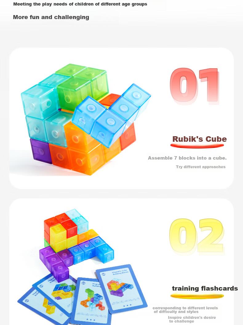 MiDeer Magnetic Tangram, Educational Puzzle for Kindergarten, Magnetic Assembly Toy Set, Children's Gift 5