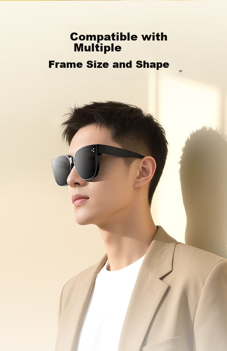 BIAZE Polarized Prescription Sunglasses Clip-On Night Vision Driving Glasses for Men and Women 4
