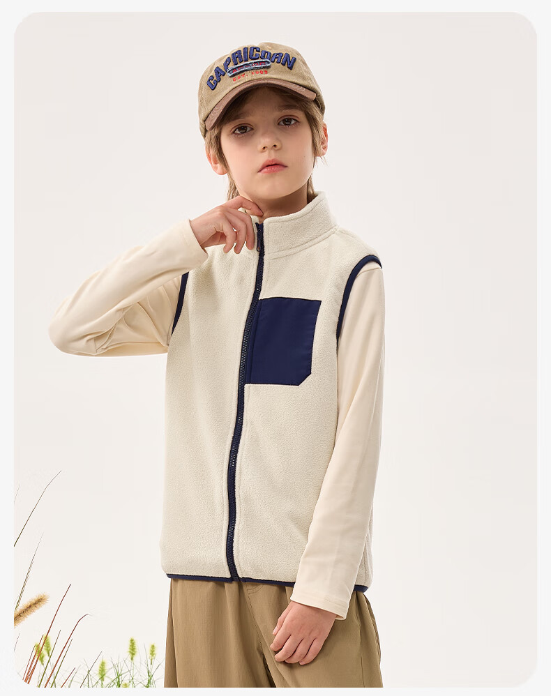 Baleno Kids Vest 2025 Autumn Winter New Boys Girls Double Fleece Warm Sleeveless Jacket Outerwear for Older Children 9