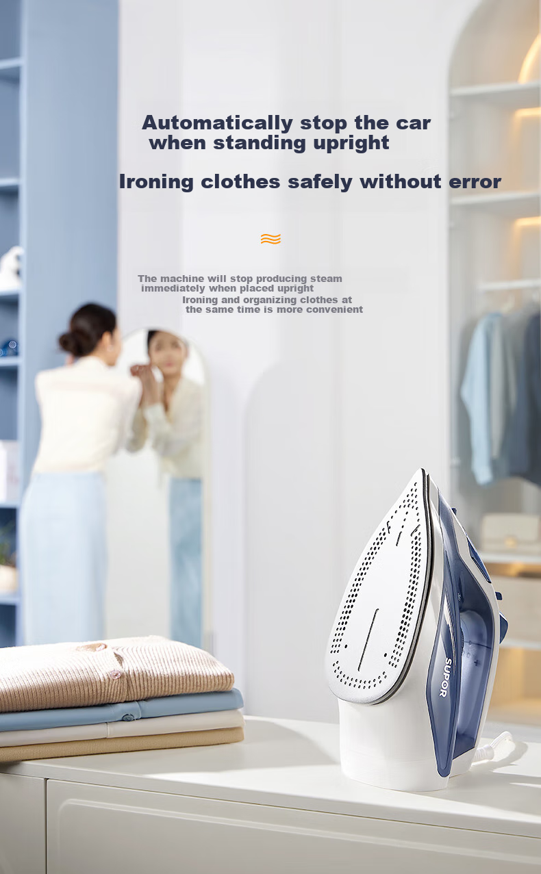 SUPOR Electric Iron, 100g/min [Explosive Steam], 220ml Household High-Power Small Portable Ironing Machine, Bean-Shaped Iron for Clothes And Quilts, 303A Group Purchase 9