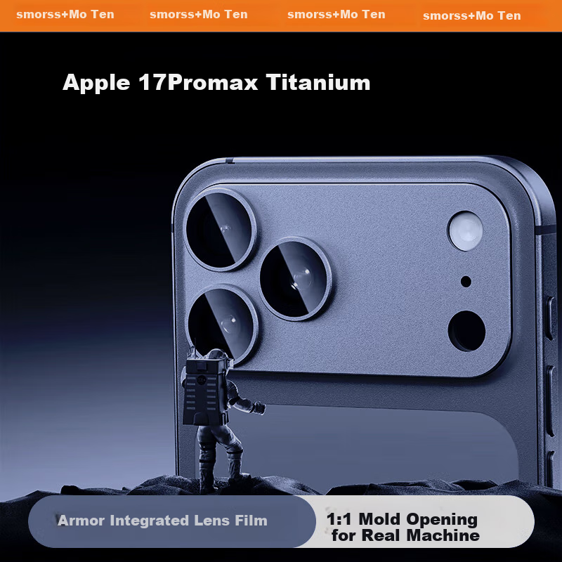 Защитная пленка для камеры Smorss AR Enhanced для Apple iPhone 17 Pro Max, закаленное стекло, высокая четкость, износостойкая, защита от царапин, темно-синий