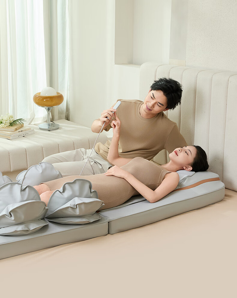 Ecomed German Full Body Massage Mat Recliner Home Massage Bed Shoulder Neck Waist Back Leg Massager Gift for Parents Elders Practical Birthday Present 28