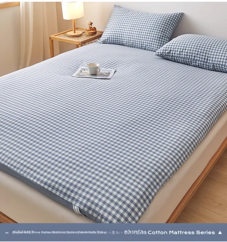 Wuyinliangpin 100% Xinjiang Cotton Mattress Pad, Removable Washable Cover, Pure Cotton Mattress Pad, All-Cotton Quilt, 1.8x2 Meters, 7 Ji 6
