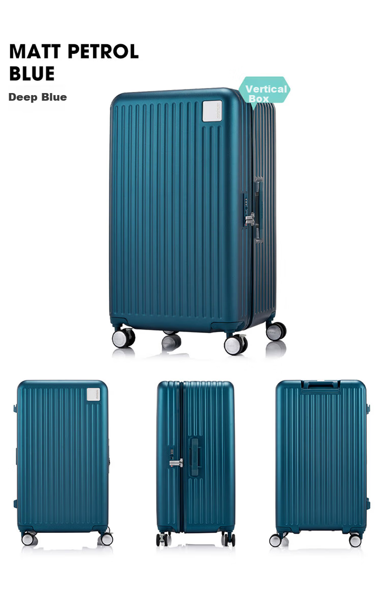 AMERICAN TOURISTER Luggage, 20-Inch Trolley Suitcase, Shock-Absorbing Brakes, Travel Case, Silver Color, QI9 Combination Lock Suitcase 13