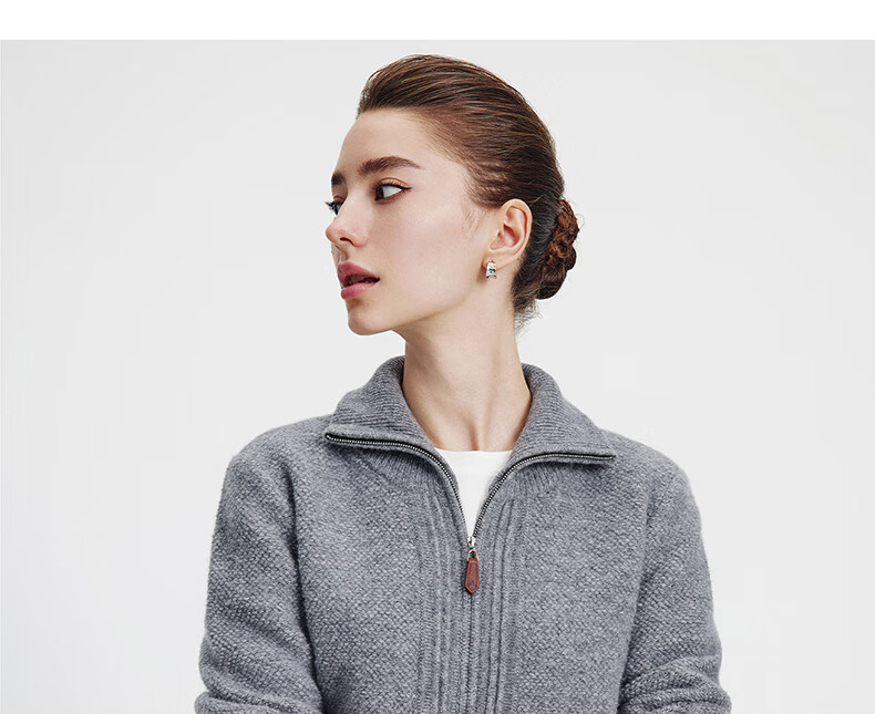 Navikail Italian Small Sailboat 25 Autumn Winter Women's Wool Sweater Full Wool Cardigan Casual Knit Jacket 2334095508 7