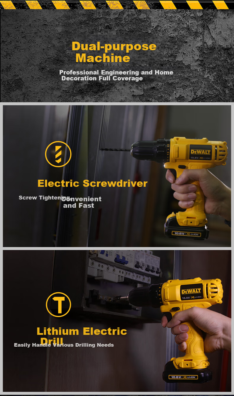DEWALT 12V Lithium-Ion Drill Driver Electric Screwdriver Two Batteries One Charger Set DCD700DK2-A9 4