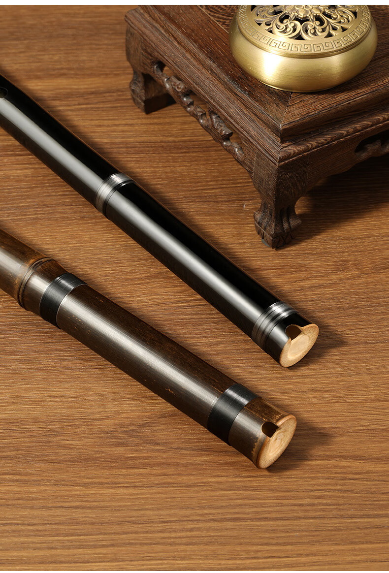 SWAN Premium Purple Bamboo Xiao Instrument G Key Short Xiao for Beginners Student Professional Performance Portable 12