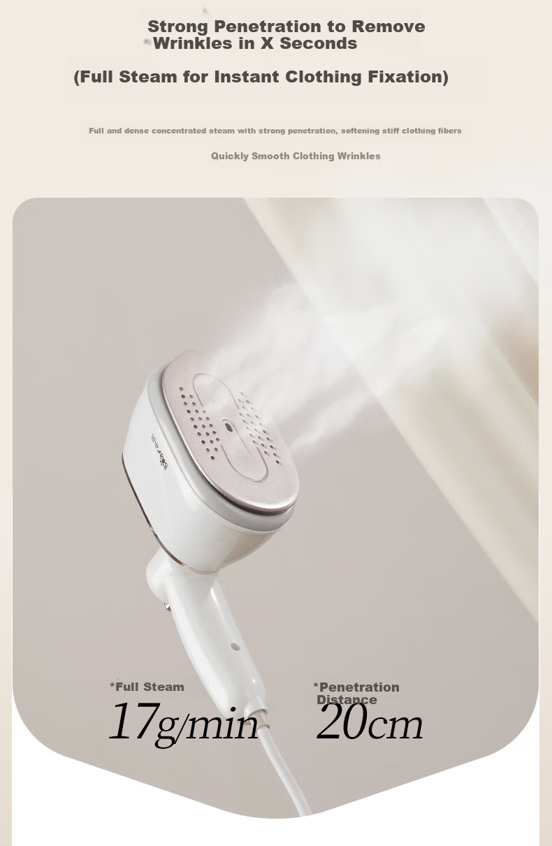 Bear Handheld Garment Steamer 17G/MIN High Power Steam 100ML Water Tank Electric Iron Portable Travel Dormitory Gift J10Q1 5