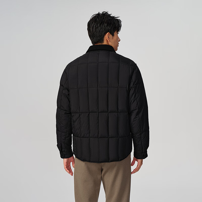 HLAHLA Men's Down Jacket 25 Chairman Recommended Fashion Lapel Warm Duck Down Coat Autumn