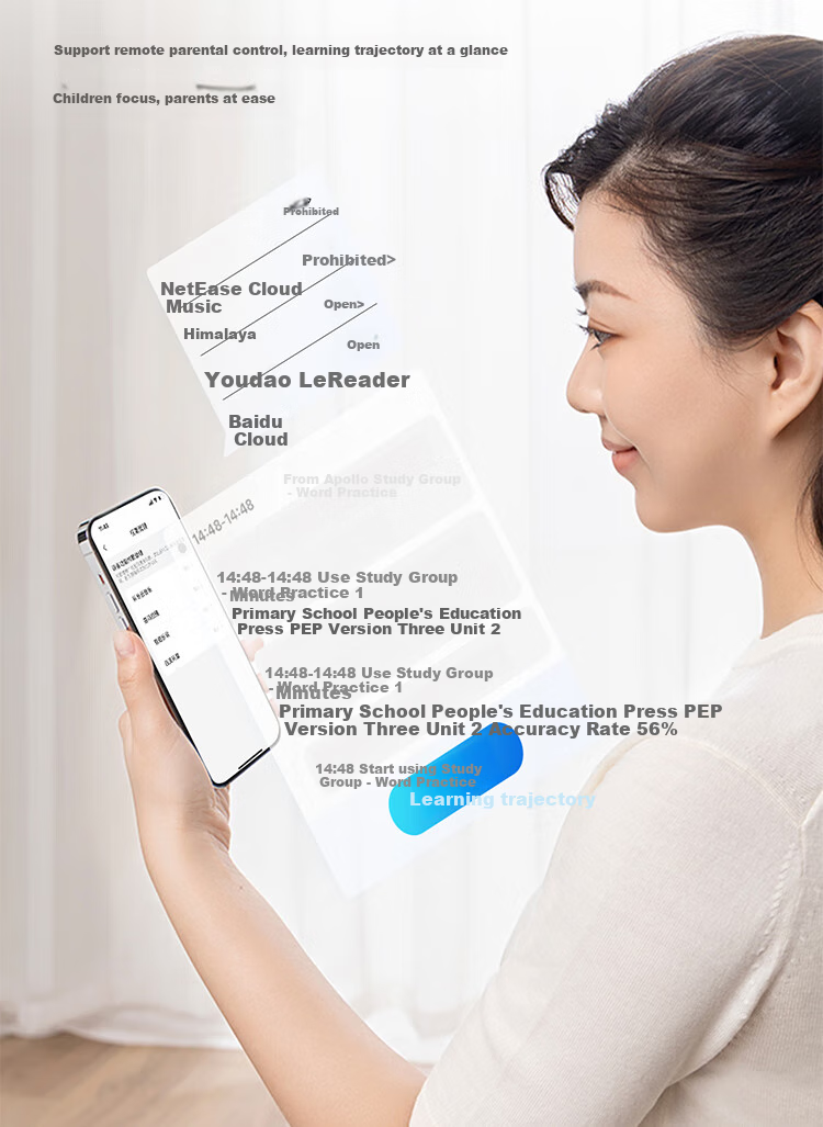Youdao All-Screen Listening Treasure M7 128GB [Gaokao Original Sound], AI English Learning Device, Audio Player, Vocabulary Machine, Study Aid, Repeater 23