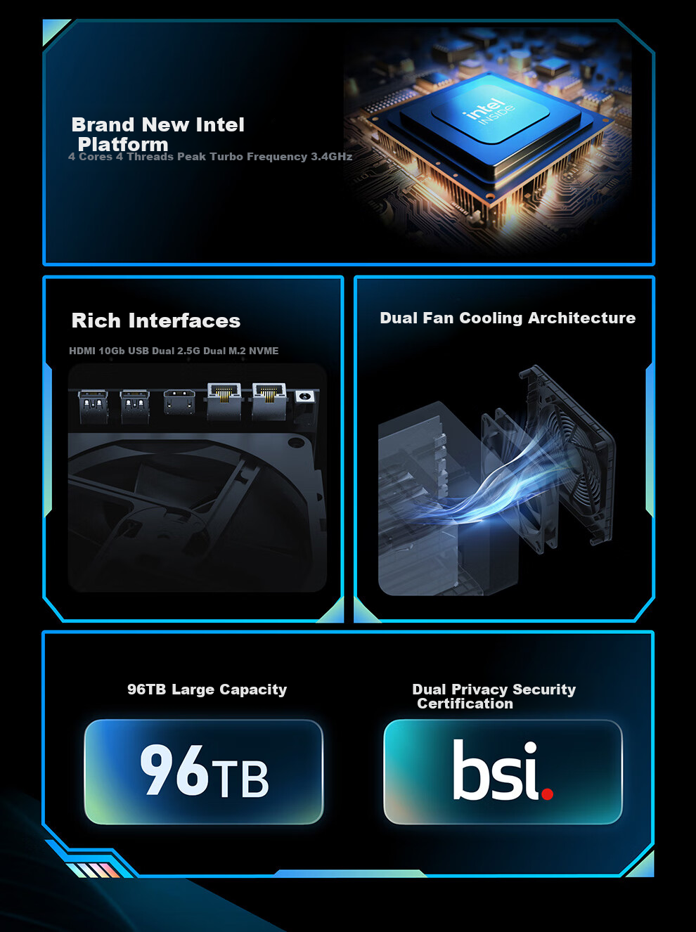 HIKSEMI Private Cloud R1, 16GB RAM, Six-Bay Network Storage Server, Home NAS Network Drive Album Backup File Sharing, Phone And Tablet Expansion Storage, Surveillance Video Recording 3