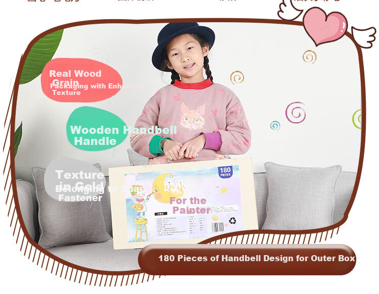Ledi Children's Drawing Set for Boys And Girls, Educational Toys for Ages 3-6, Crayons And Watercolor Pens, Art Supplies, Birthday Gift 6