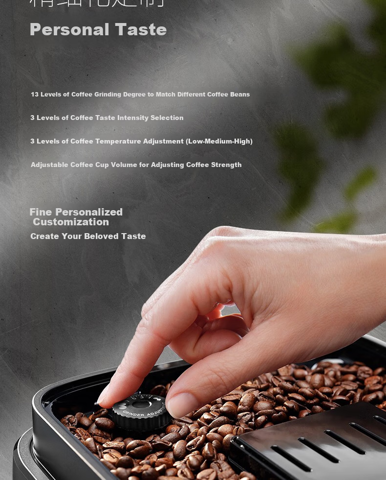 Delonghi Imported Italian Fully Automatic Coffee Machine E MAX Home Use Bean And Ground Coffee Dual-Use Simple Control Manual Milk Frother System 13 Grinding Levels Automatic Cleaning EMAX One's Member 11