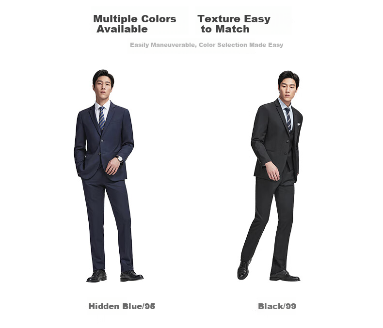 Goldlion [Machine Washable Wool/anti-Static] Men's Business Suit Jacket, High-End Version, Cool Style, Navy Blue, Size 48A 2
