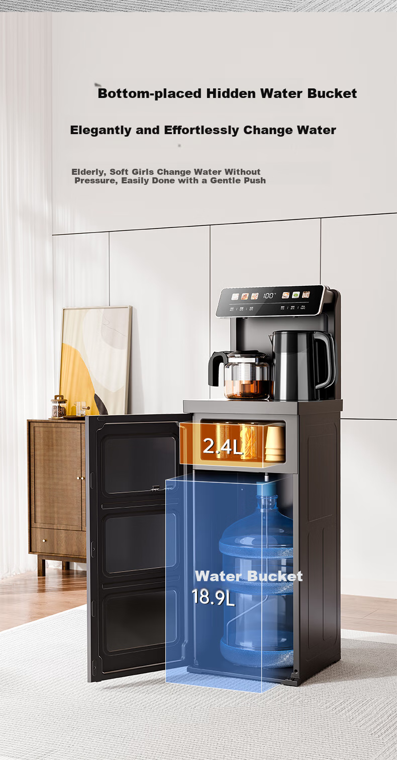 TRULIVA Tea Bar Machine, Home Multi-Functional Office Standing Water Dispenser, Bottom-Loading Water Tank, Fully Automatic Tea Bar Cabinet, High-End Living Room Use, Cooling And Heating Dual-Purpose, 2026 New Model 14