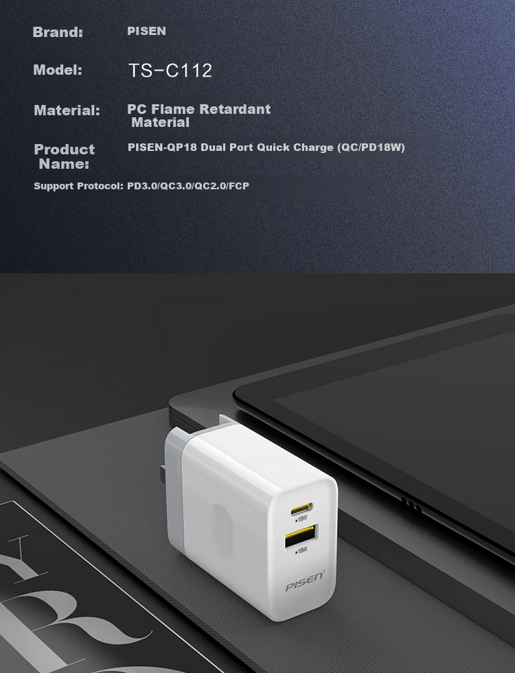 Pisen 3C Certified Apple Android Charger, 5V2A Charging Head, Universal for IPhone 18/17/16/15/14/13, Huawei, OPPO, Xiaomi, Vivo Phones, Earphones, USB-C Plug 7