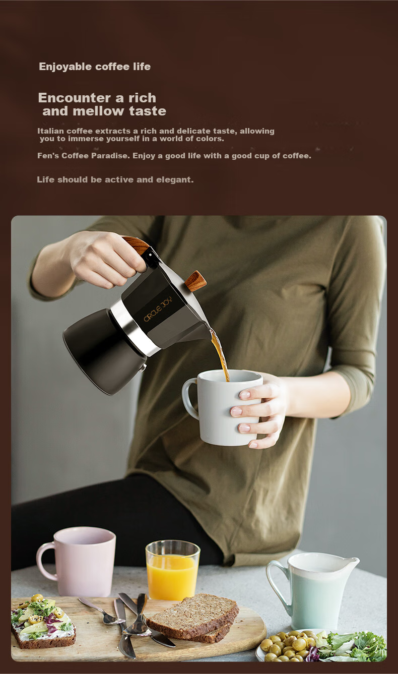 CLITON Mini Moka Pot Electric Stove Ceramic Stove Coffee Maker Tea Maker Tea Brewing Stove Heating Stove Round Edge Off-White 2