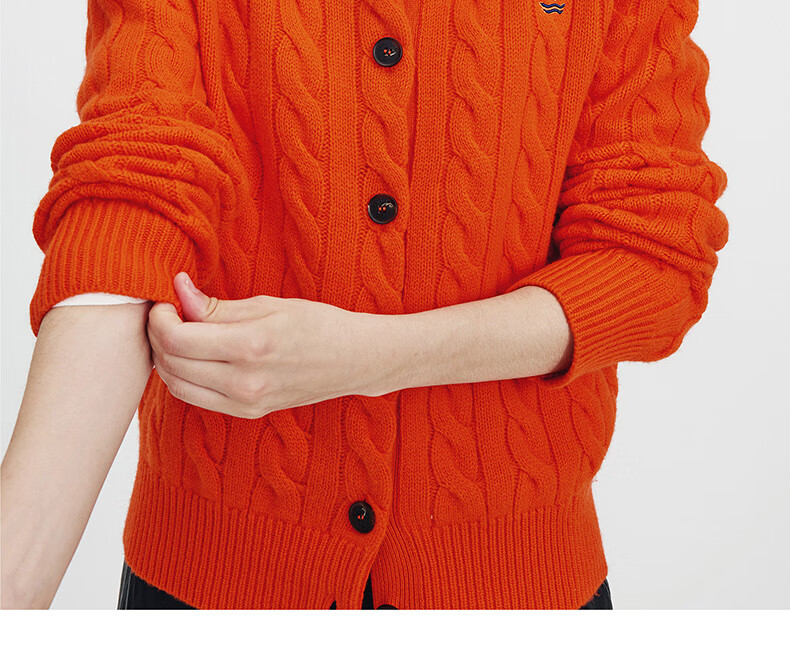 NaviKeel Italy Small Sailboat Women's 100% Wool Cable Knit Cardigan Sweater Jacket 2334094512 Light Gray M 67