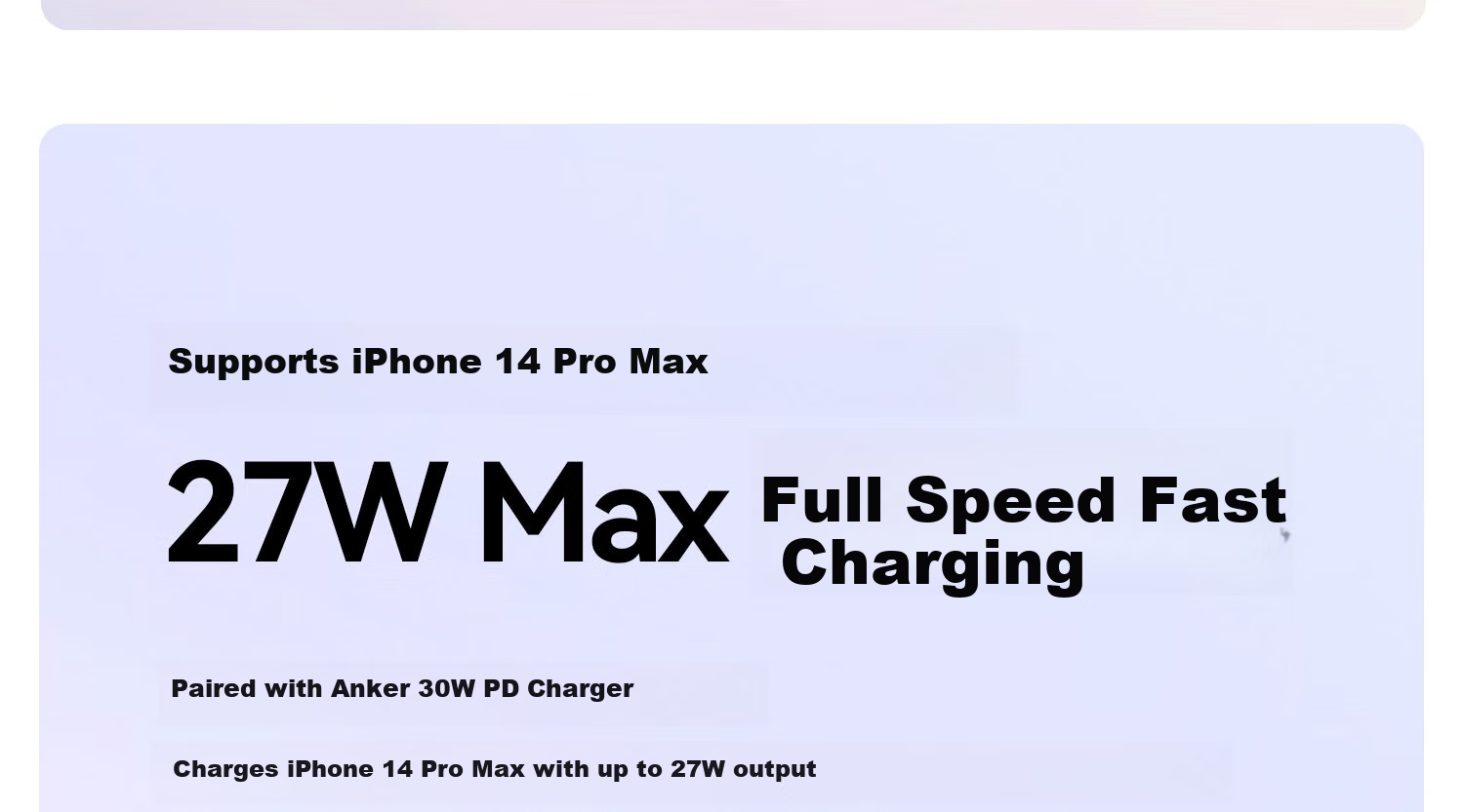 ANKE Charging Cable [MFi Certified], Apple IPhone 11/12/13/14 Phone Type-C to Lightning 60W Fast Charging Skin-Friendly Data Cable, 0.9m White 10