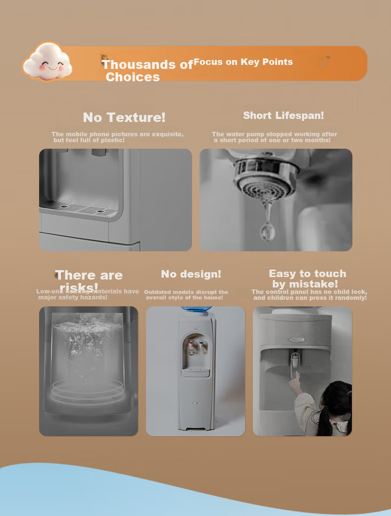 Midea White Moonlight Tea Bar Machine Water Dispenser Home Electric Kettle Living Room Floor-Standing Bottled Multi-Functional Tea Bar Cabinet Electric Kettle Health Pot YCR-2366 5