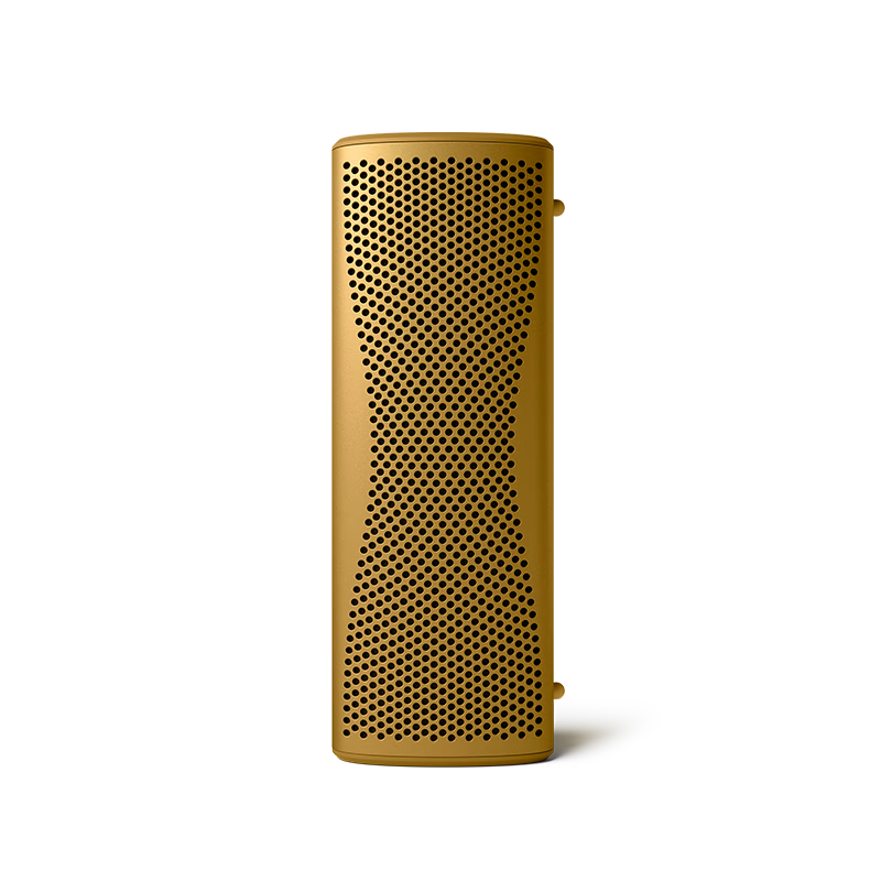 KEF Muo New Wireless Bluetooth Portable Speaker Outdoor Dustproof Waterproof HiFi Home Long Battery Life High Fidelity Small Speaker Birthday Gift Subsidy Mist Amber