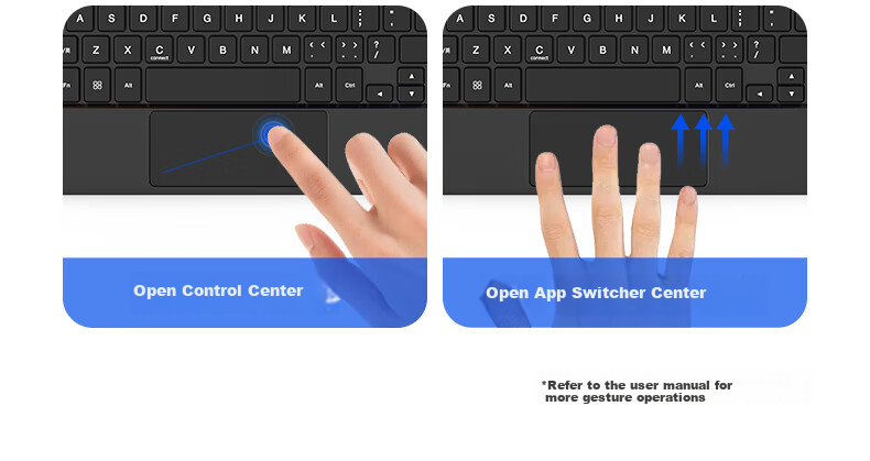 COOLSTART Keyboard Case for VIVO Pad5/3Pro/iQOO Pad5/2Pro Smart Touch Control 13-Inch Tablet, Magnetic Floating Bluetooth Integrated Protective Cover, Black 8
