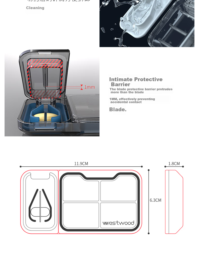 Etravel Portable Pill Box Divider Cutter, One-To Pill Splitter, Fourth Pill Cutter, Precise Pill Divider, Medication Organizer 5