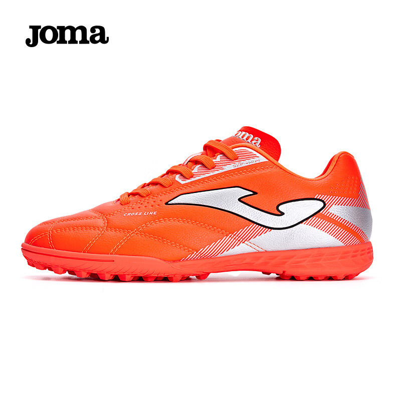JOMA Men's TF Soccer Shoes Orange Size 40 Non-Slip Durable Breathable Professional Match Training Football Cleats
