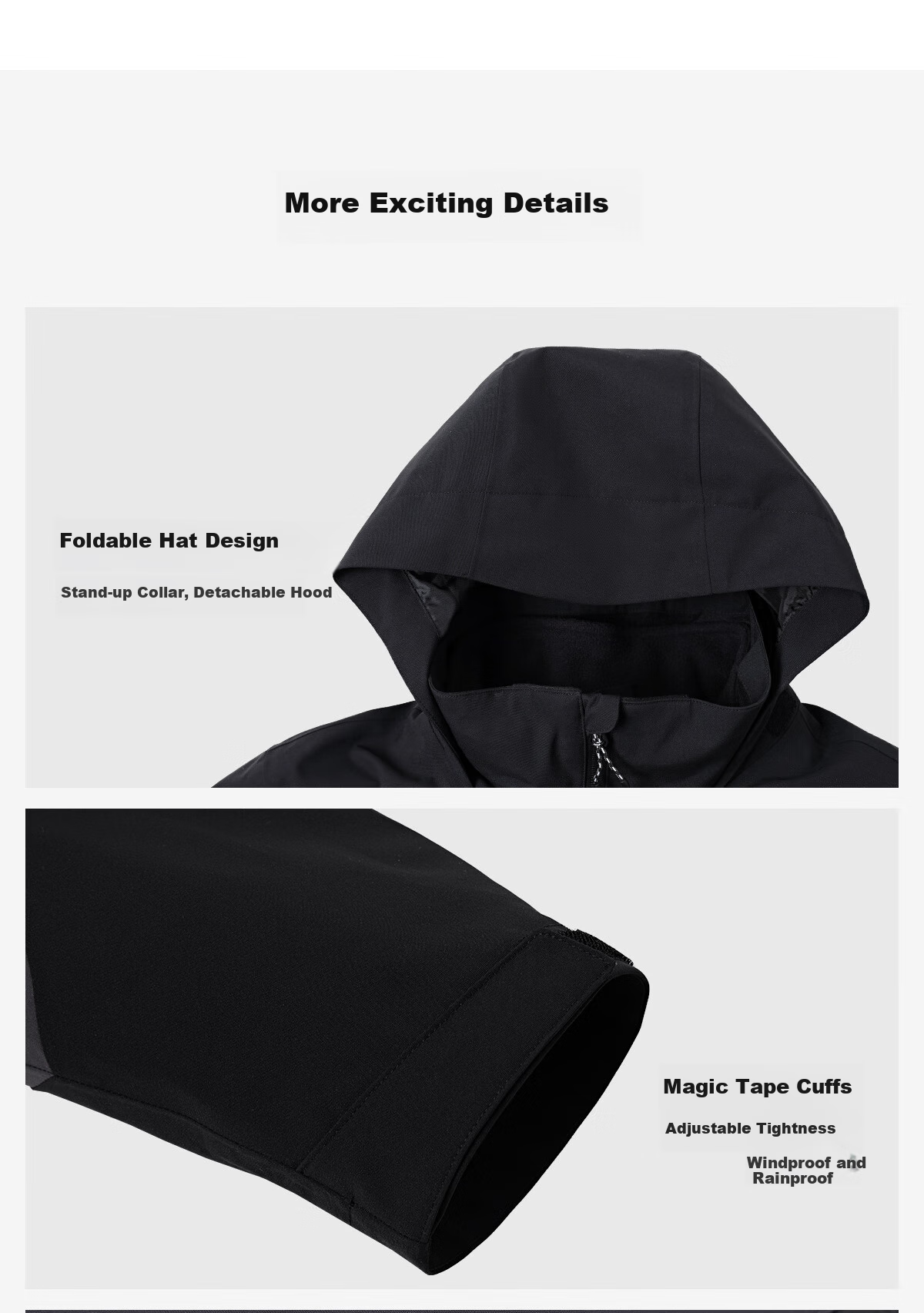 Xiongmao [China Xiongmao SE] Three-In Windproof And Waterproof Jacket for Men, Autumn And Winter Hooded Mountaineering Coat for Women 1613, M 27