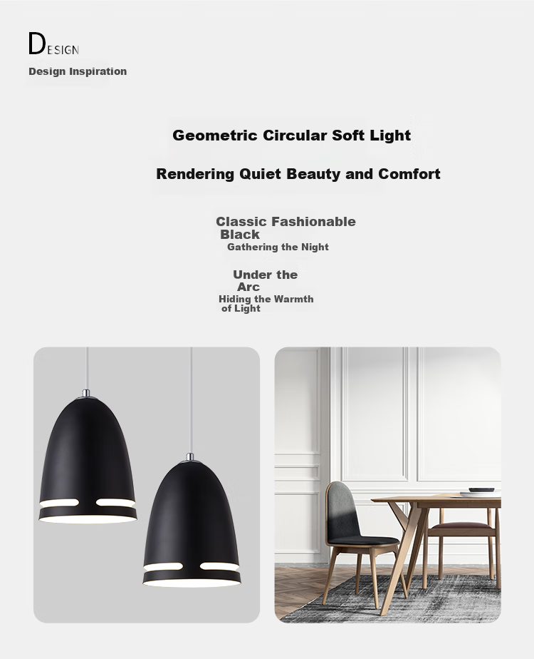 NVC Modern Minimalist Round Dining Room Light, Nordic Bedroom Bar Creative Atmosphere Aurora 3-Head Modern Simple Dining Room Light 3