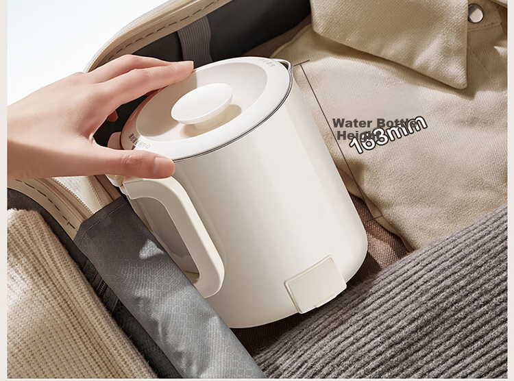 SUPOR 0.6L Elegant Capacity Electric Kettle Water Boiler Hot Water Kettle Travel Portable with 304 Stainless Steel Inner Tank SW-06D21A 2