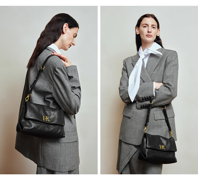 HR Handbag, Women's Large Capacity Commuter Shoulder Bag, Genuine Leather Underarm Bag, Women's Birthday Gift 7