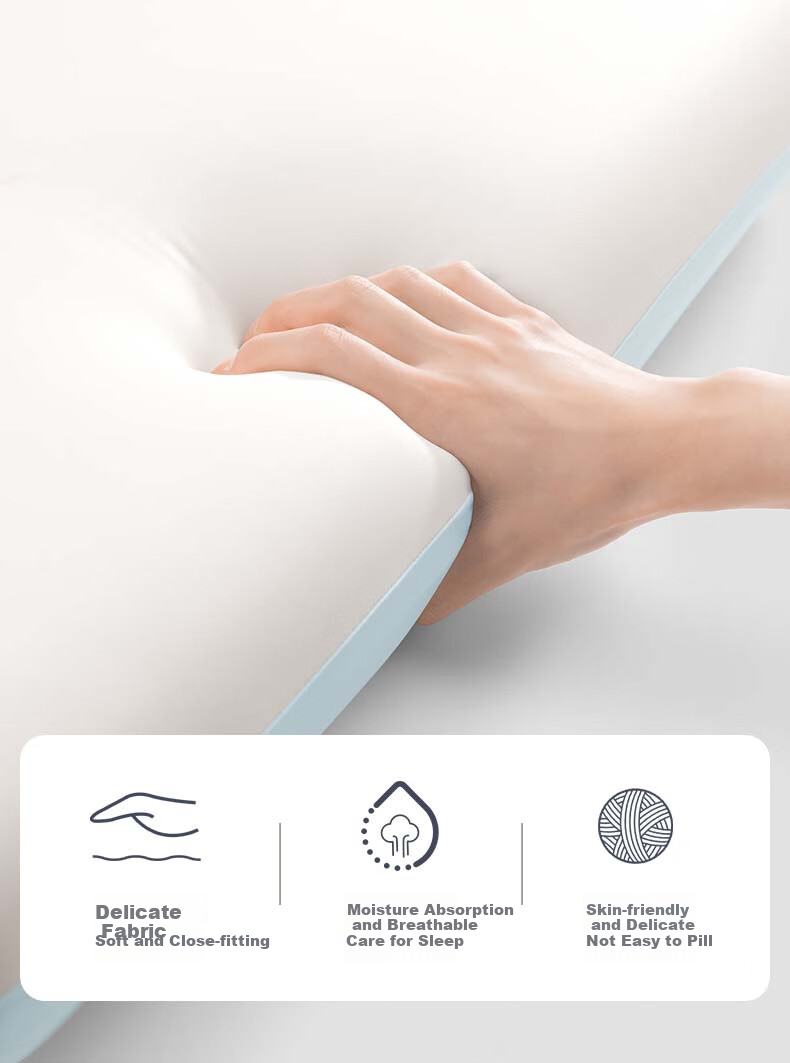 Grace Tidal Memory Foam Pillow Pro, Zero Pressure Slow Rebound Pillow Core, Hotel-Style Adult Neck Support Deep Sleep Pillow 7