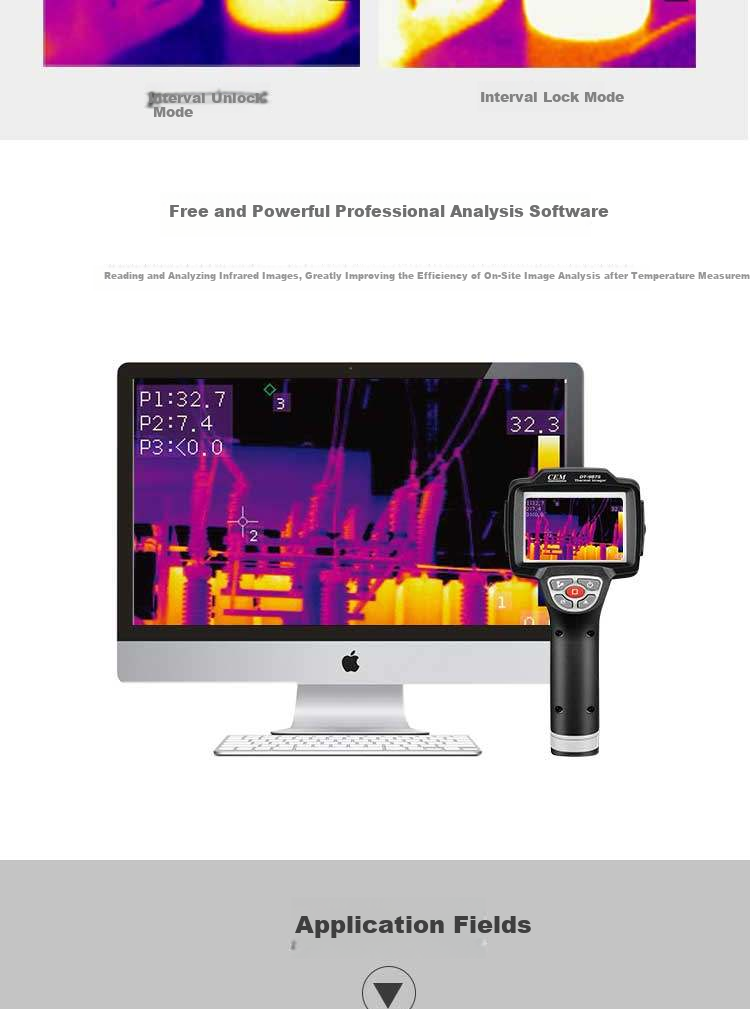 CEM DT-9875H Infrared Thermal Imager, High-End Industrial Grade, for Underfloor Heating And Electrical Leak Detection, Infrared Thermal Camera 7