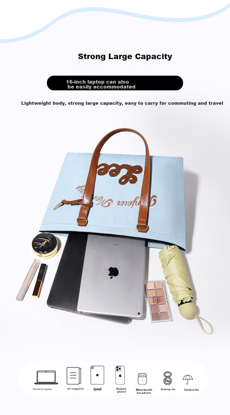 Lee Women's New Tote Bag, Handbag for School, Large Capacity Laptop Bag, Shoulder Bag, Gift, Birthday Present 17