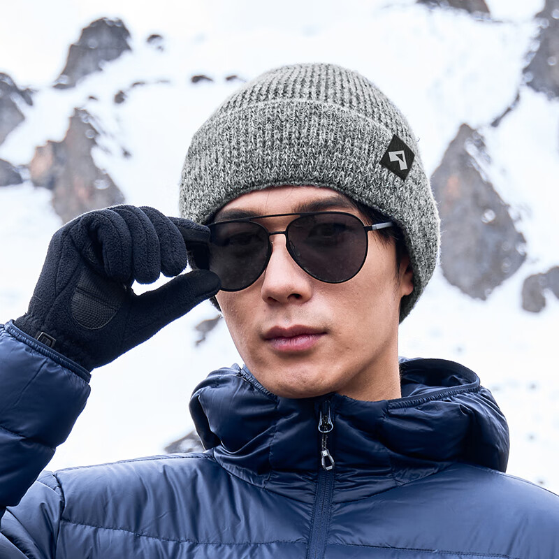 Toread Merino Wool Winter Beanie Unisex Thickened Warm Ear Protection Knit Hat
