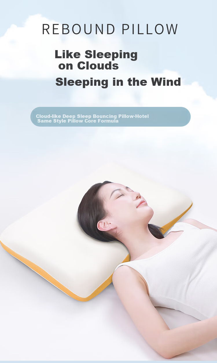 FUANNA Memory Foam Pillow for Students' Sleep, Cervical Spine Support, Slow Rebound, Sleep Care, Deep Sleep, 60*40*8cm 1