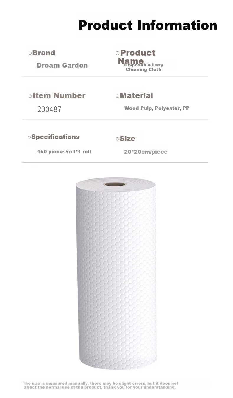 MENGTING Disposable Wipes, 150 Sheets, Thick Non-Woven Fabric, for Home Kitchen Use, Absorbent And Oil-Absorbing Dishwashing Cloths 3