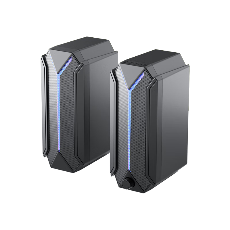 HANHONG_AUDIO PC01 Computer Speakers, PS5 Gaming Desktop Bluetooth Speaker, Multimedia Home Audio for Computer, Desktop, Mobile Phone, Laptop, RGB Light Effects Speaker, Indoor Home Use