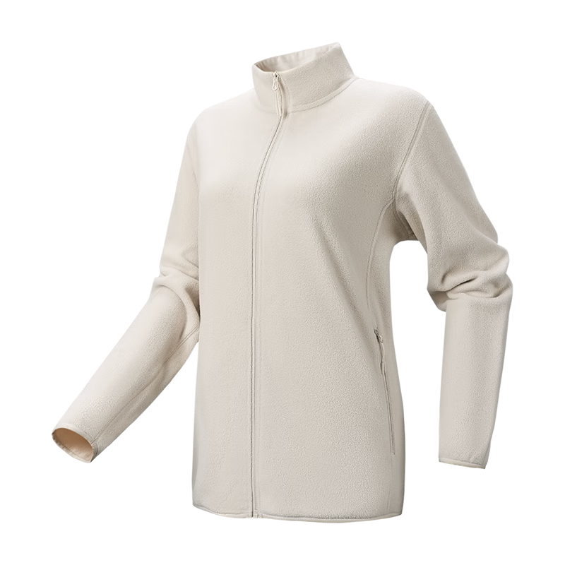 JD Original Fleece Jacket, Anti-Static Fleece Coat, Warm Sweatshirt, Women's New Clothing, Gift-Giving, Cream Color, 2XL