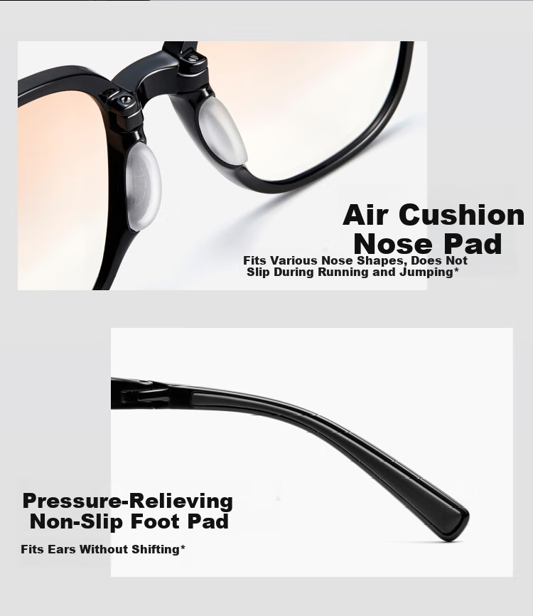 Banana Under Sunglasses Square Round Frame Unisex Foldable Outdoor Travel Driving UV Protection FD021 3