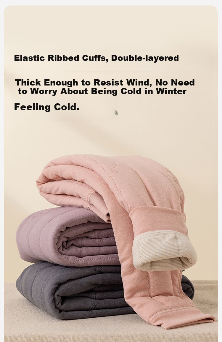 Dingguagua Children's Thermal Underwear, Winter Thickened Three-Layer Padded, for Boys And Girls, Inner Wear for School Uniforms, Light Pink, Size 160 10