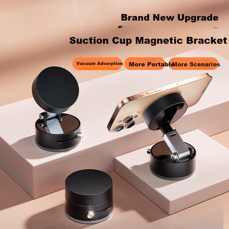 Dijialun Vacuum Magnetic Car Phone Holder, Rotating And Foldable Dashboard Mount, Screen Office Suction Cup, Car Navigation Stand