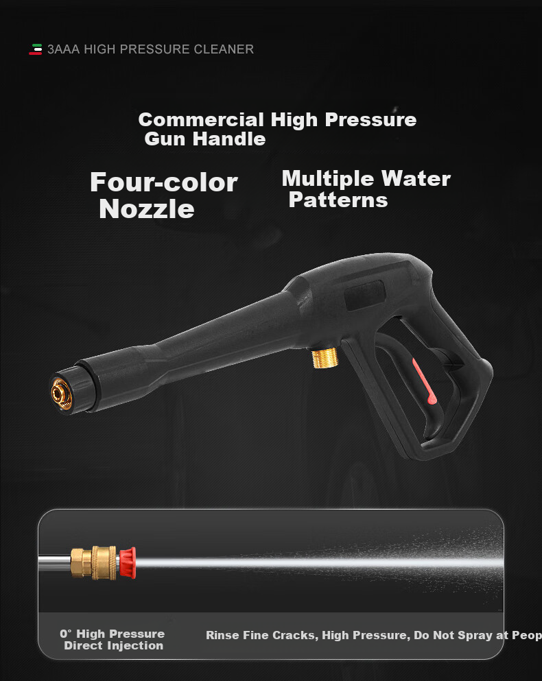 3AAA High-Pressure Car Washer, High-Pressure Water Gun for Cleaning Courtyard, Powerful Cleaning Machine, Floor Washing Water Gun, Garden And Villa Washing Machine 14