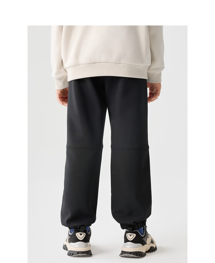 BALABALA Children's Clothing, Boys' Pants, Autumn And Winter Girls' Trousers, Big Kids' Joggers, Children's Long Pants with Fleece Lining 16