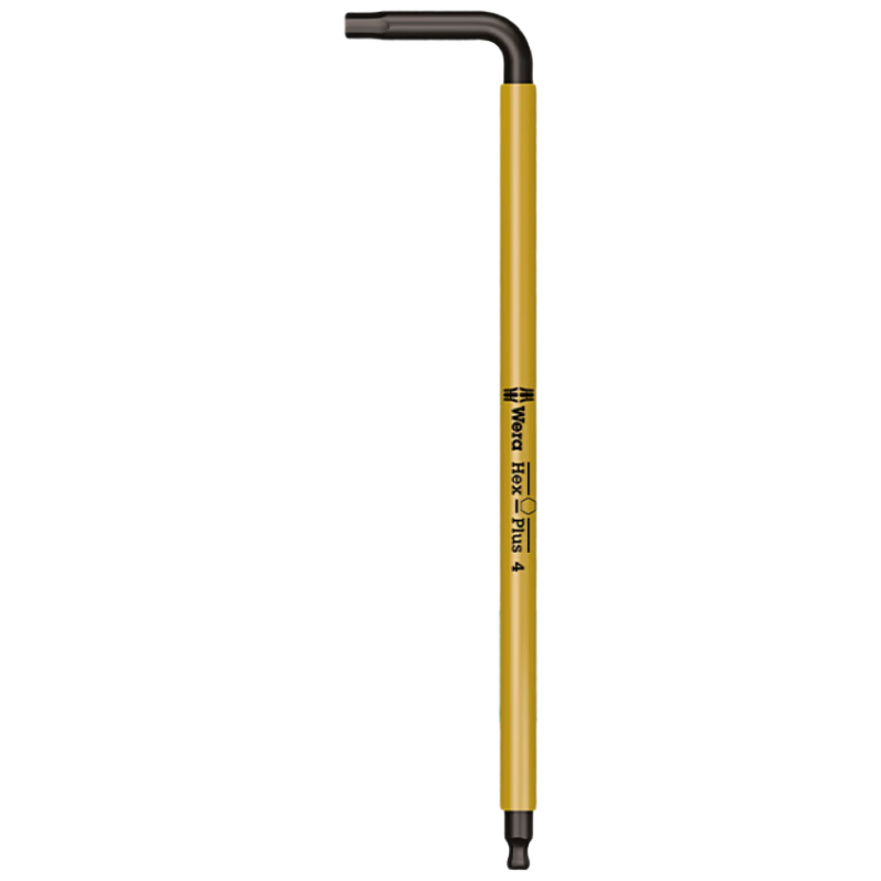 WERA Hex Key Wrench Single 950 Imported Extended Star 6-Point Hex L-Shaped Wrench 4.0mm