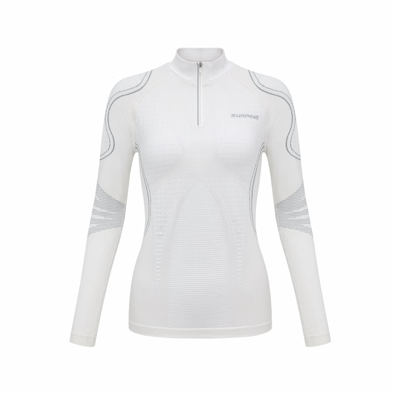 SURPINE 25 Winter New Wing Motion Series Merino Wool Dynamic Thermal Moisture-Wicking Women's Top S Polar White