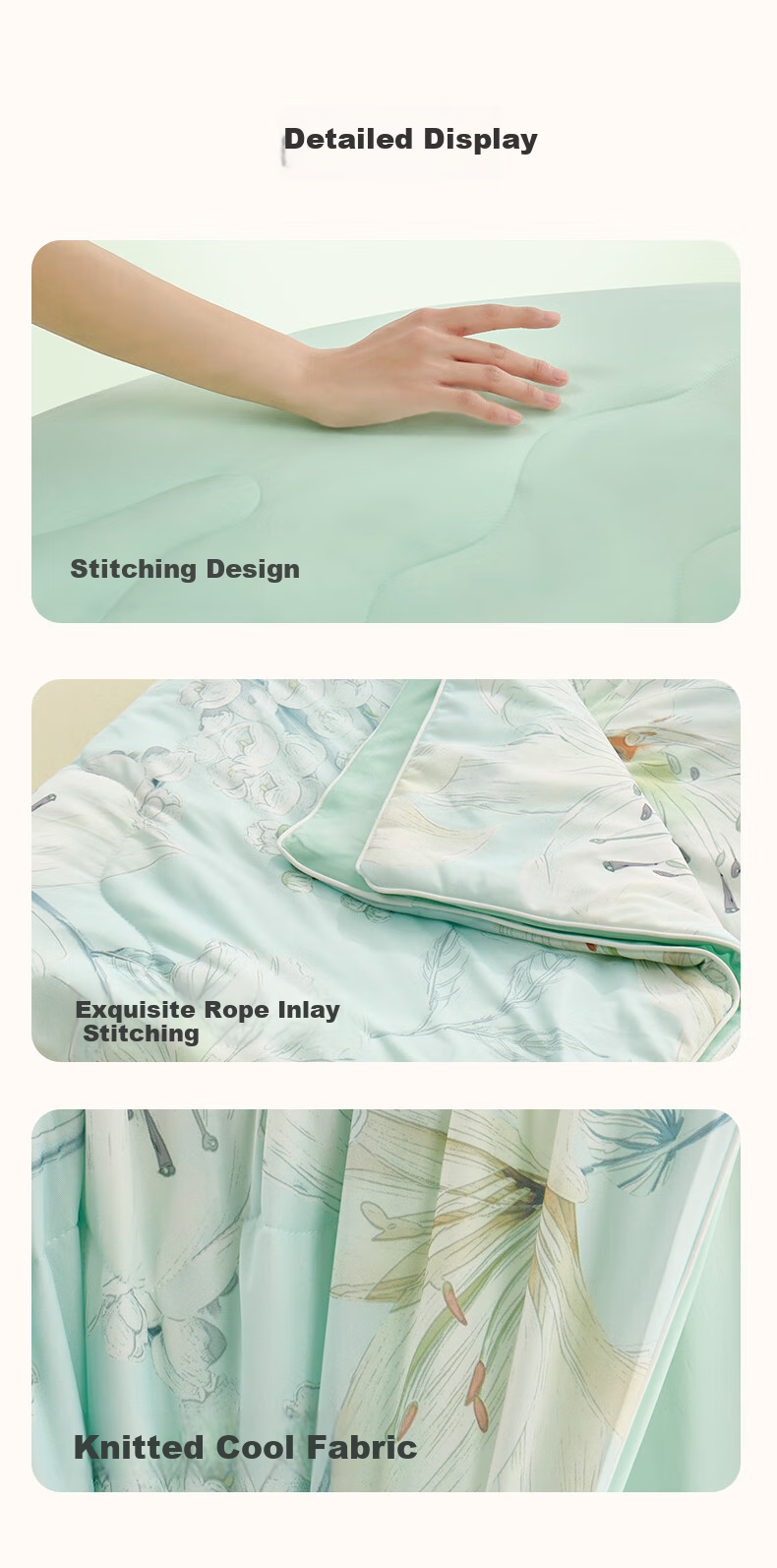 Hengyuanxiang Summer Cooling Quilt, 7A Antibacterial Knitted Washable Air Conditioning Quilt, Cooling Sensation Value 0.24, Cool Summer, 2*2.3m, 2.8 Ji 8