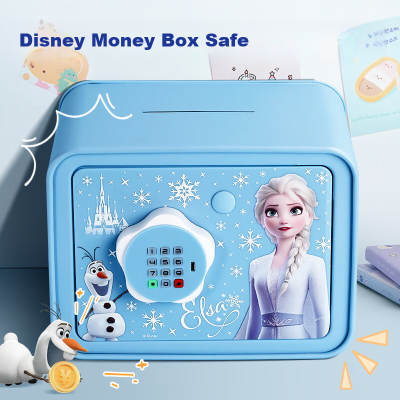 Disney Elsa Princess Piggy Bank for Ages 7-14, Children's Toy Money Box, Savings Safe for Girls And Boys, Birthday Gift Elsa