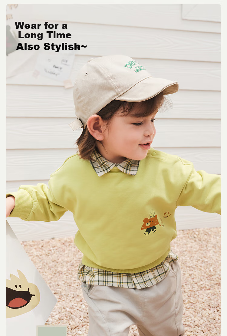 BALABALA balaOne Children's Clothing Kids' Sweatshirt Baby Boys Girls 2025 Autumn Wear Infant Top 208325121201 1